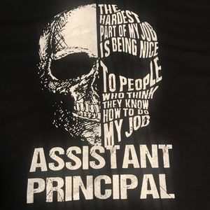 Assistant Principal Adult XL T-Shirt S/S NEW